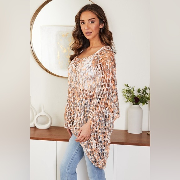 MADE IN ITALY. VARIEGATED KNIT PULLOVER - Picture 2 of 4